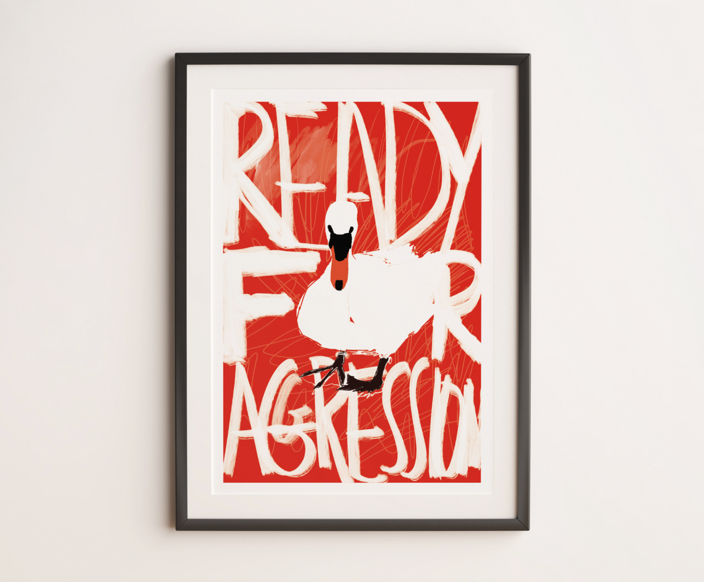 Cygne Ready For Agression Rouge