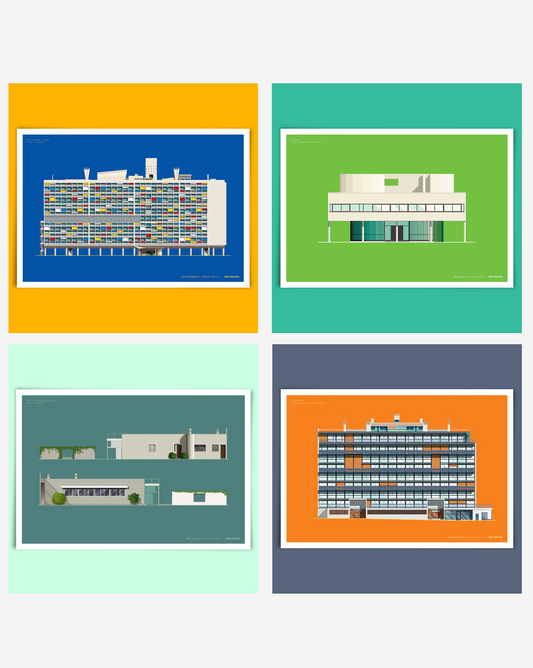 Serie Le Corbusier - 4 posters
