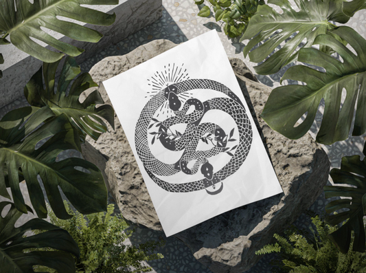 Dia e Noite - xylogravure